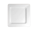 Plato Cuadrado Porcelana Blanca Eclipse 26x26 cm Costa Verde