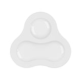 Plato Dip Porcelana Blanca Saturno 24 cm Costa Verde