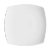Plato Cuadrado Loza Blanca 26.5 cm Strada Stratus (6 Pcs)