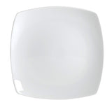 Plato Cuadrado Loza Blanca Strada Stratus Set 30 Piezas