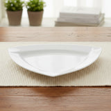 Plato Cuadrado Loza Blanca 30 cm Concerto Stratus