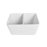 Pocillo con División Porcelana Blanca 12x9 cm Stratus