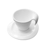 Taza Té con Platillo Loza Blanca 200 ml Future Stratus (Set 6 Piezas)