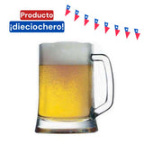Set 6 Piezas Schop de Cerveza Vidrio Pub 500 ml Altura 13,6 cm Pasabahce