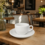 Taza de Café con Platillo Porcelana Costa Verde Com Roma 7,5 cm Set 6 Piezas