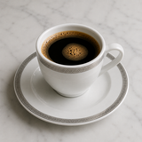 Taza de café 100ml con platillo troy set 6 pcs Costa Verde