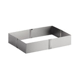 Molde Ajustable Rectangular Acero Inoxidable Repostería Ateco
