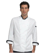 Chaqueta de Chef Manga Larga Algodón Blanca Talla L Giacca Carlo Siggi