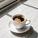 Taza de Café con Platillo Porcelana Blanca Voyage 100 ml Set 6 Piezas Schmidt