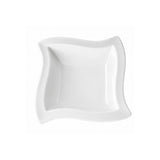 Plato Hondo Wave Porcelana Blanca 23 cm Gourmet Stratus